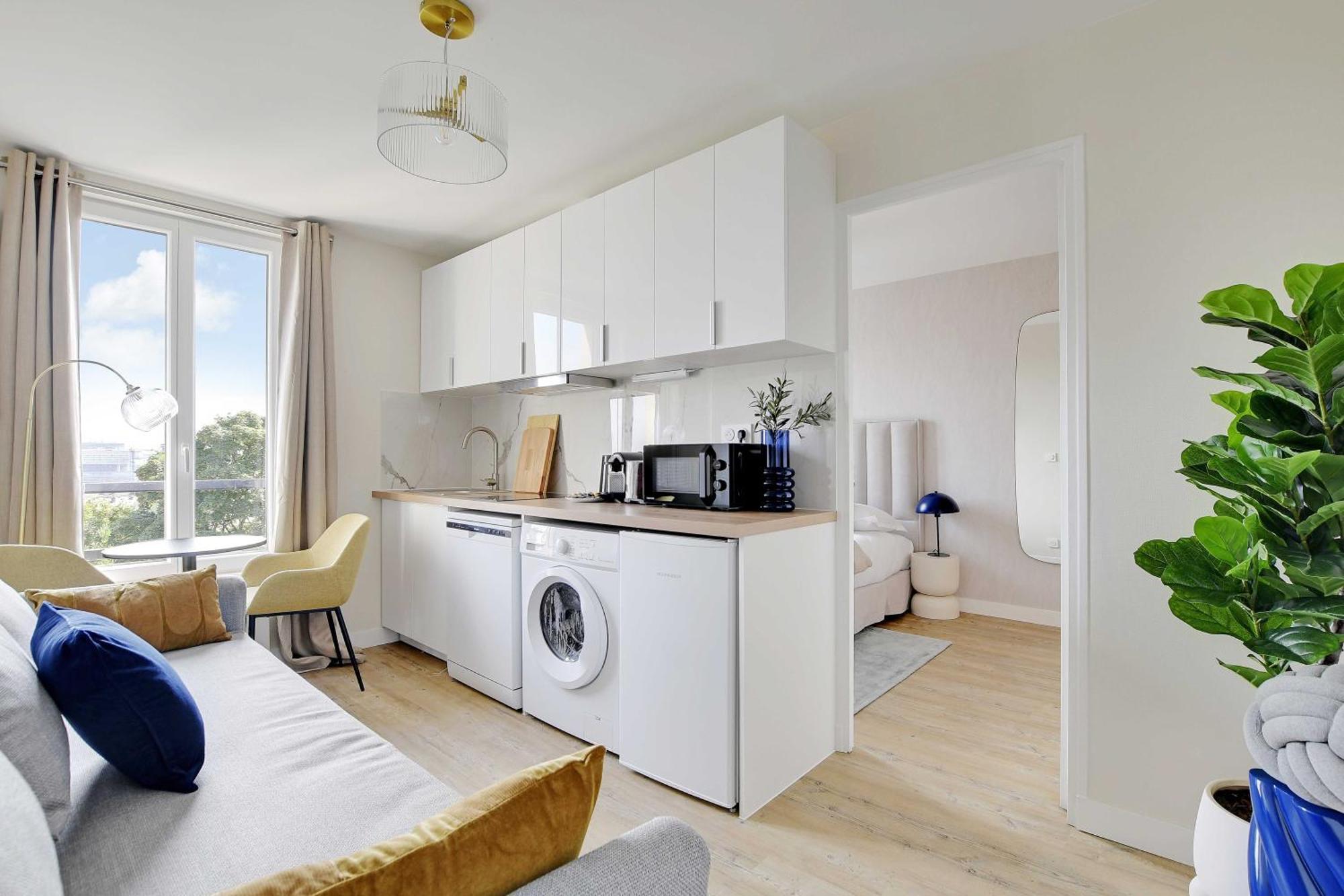 Cosy Apartment - 1Bdr For 3P - อีวรี-ซูร์-แซ็น ภายนอก รูปภาพ