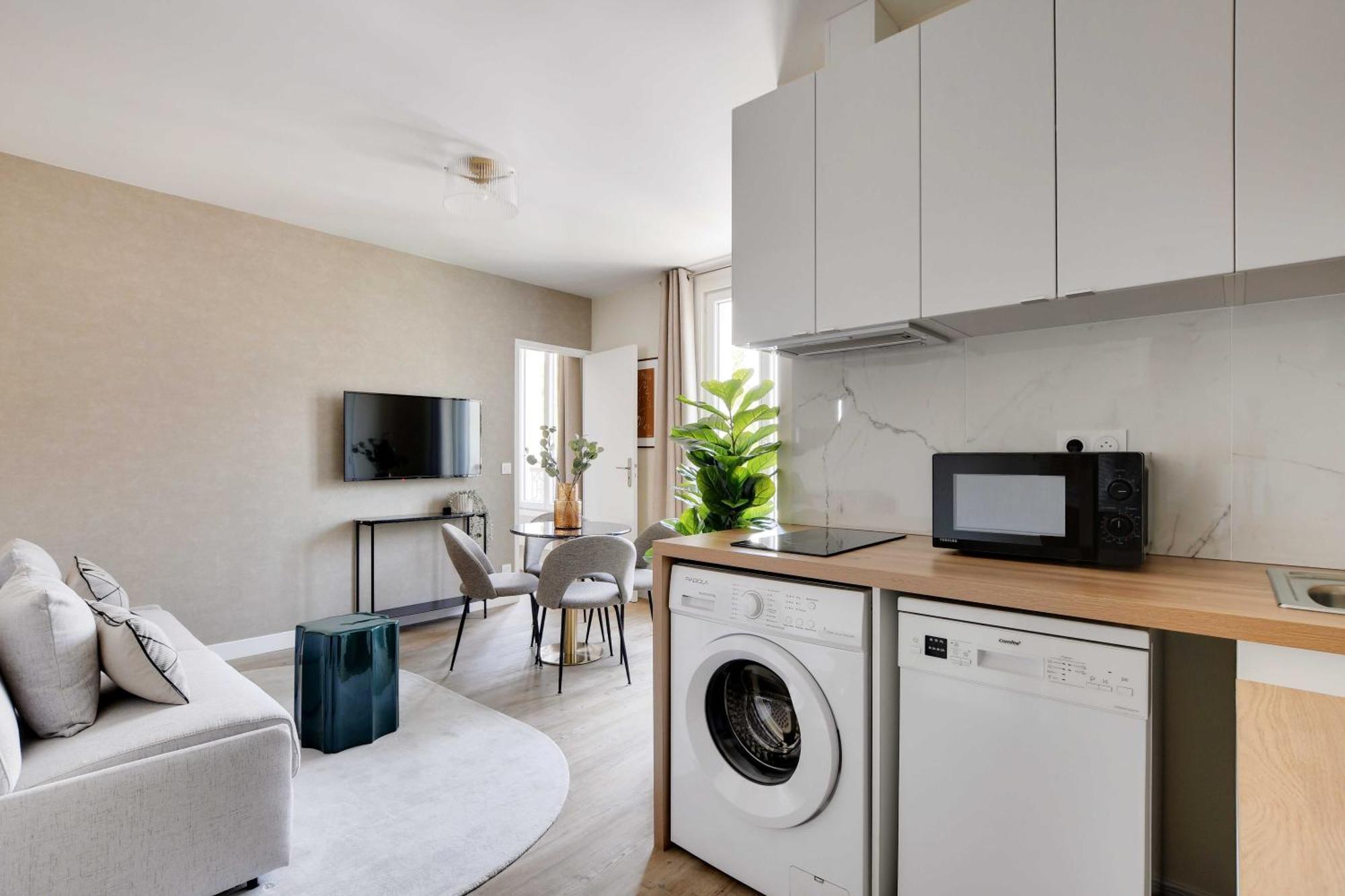 Cosy Apartment - 1Bdr For 3P - อีวรี-ซูร์-แซ็น ภายนอก รูปภาพ
